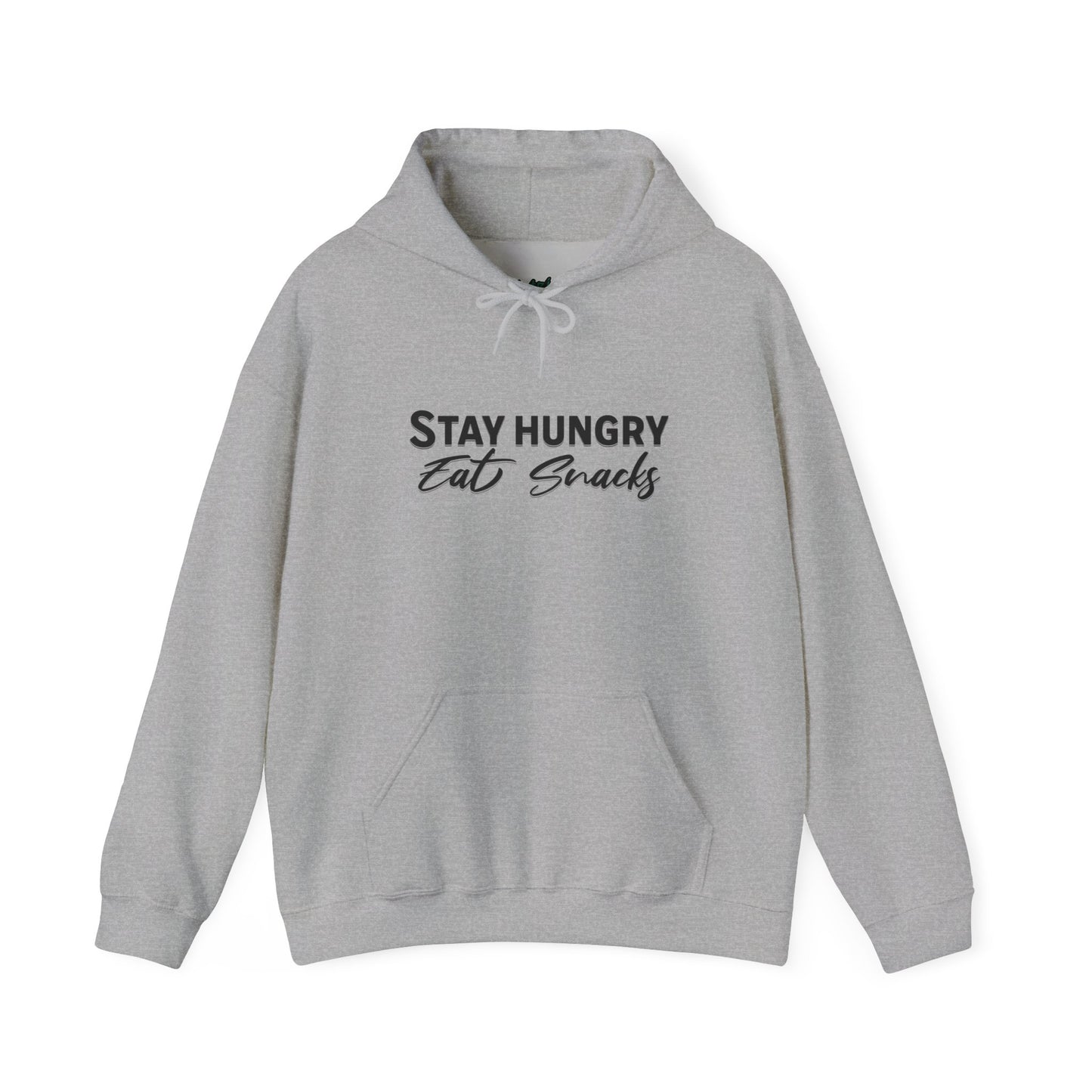 Stay Hungry Eat Snacks Hoodie – Motivational Unisex Sweatshirt, Cozy Casual Wear, Inspirational Gift for Adults, All-Season Outdoor & Everyday Apparel
