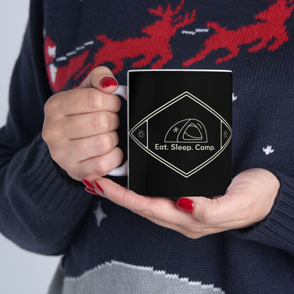 Eat. Sleep. Camp Mug - Funny Camping Ceramic Coffee Mug