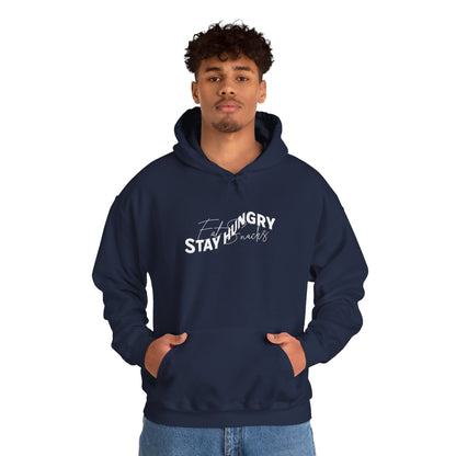 Stay Hungry Eat Snacks Hoodie – Motivational Unisex Sweatshirt, Cozy Casual Wear, Inspirational Gift for Adults, All-Season Outdoor and Everyday Apparel
