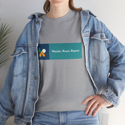 Wander, Rest, Repeat – Travel & Adventure T-Shirt for Explorers | Unisex Heavy Cotton Tee, Cozy Vacation Shirt, Relaxing Daily Reminder Tee, Travel Gift