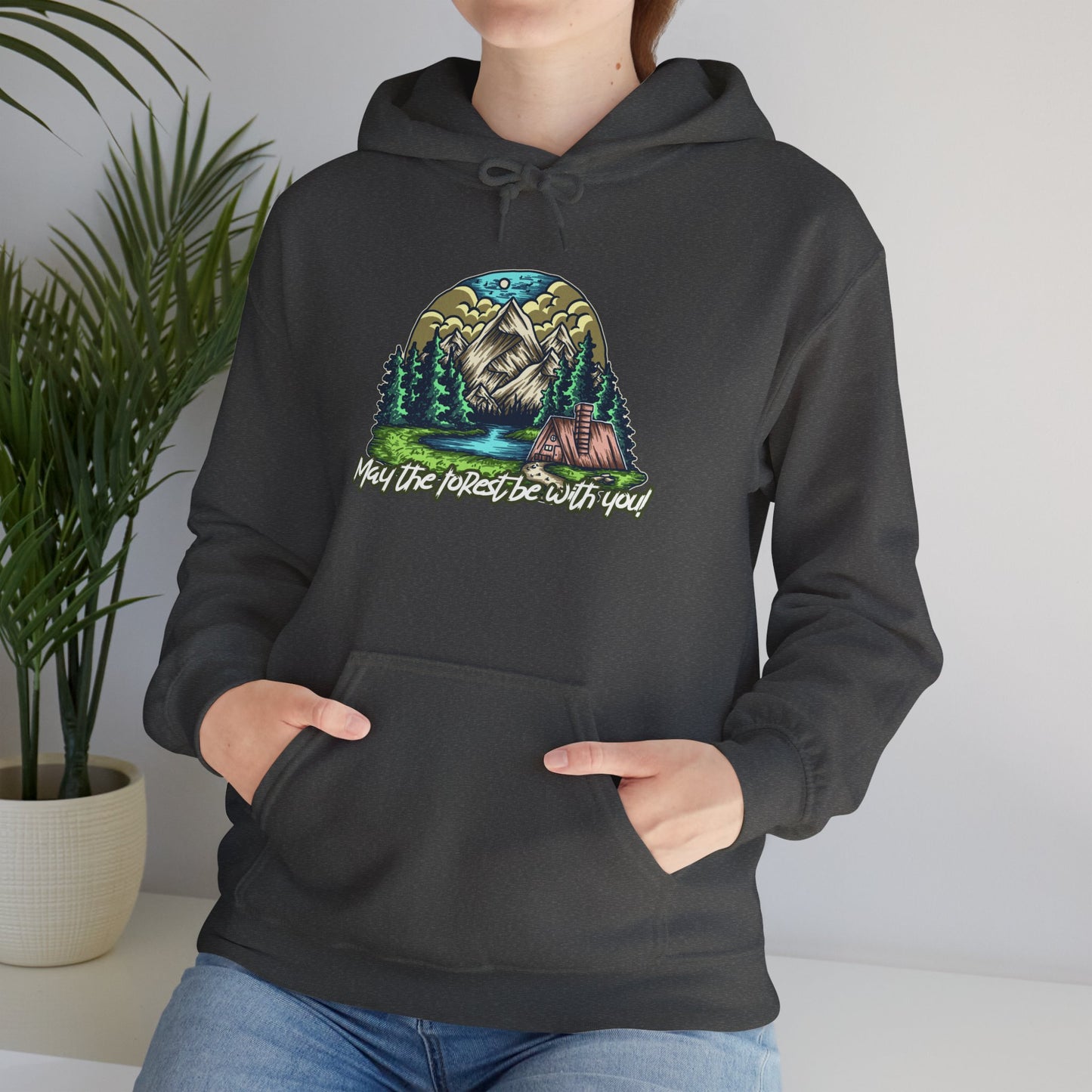 May the Forest Be With You Hoodie – Nature-Inspired Outdoor Sweatshirt for Camping, Hiking, and Travel, Cozy Unisex Adventure Gift for Nature Lovers
