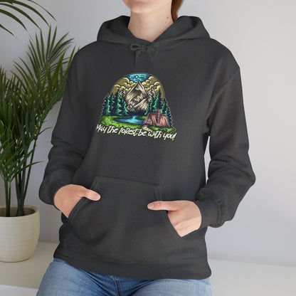 May the Forest Be With You Hoodie – Nature-Inspired Outdoor Sweatshirt for Camping, Hiking, and Travel, Cozy Unisex Adventure Gift for Nature Lovers