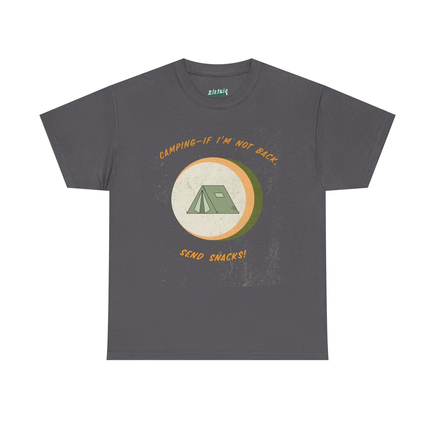Camping, If I’m Not Back Send Snacks - Funny Camping T-Shirt for Campers & Nature Lovers, Unisex Heavy Cotton Tee, Outdoor Adventure Gift, Summer Hiking Shirt