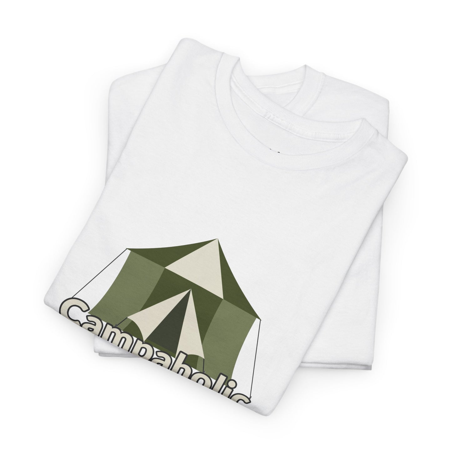 Campaholic – Funny Camping T-Shirt for Campers & Outdoor Lovers | Unisex Heavy Cotton Tee, Adventure Apparel, Summer Outdoor Gift