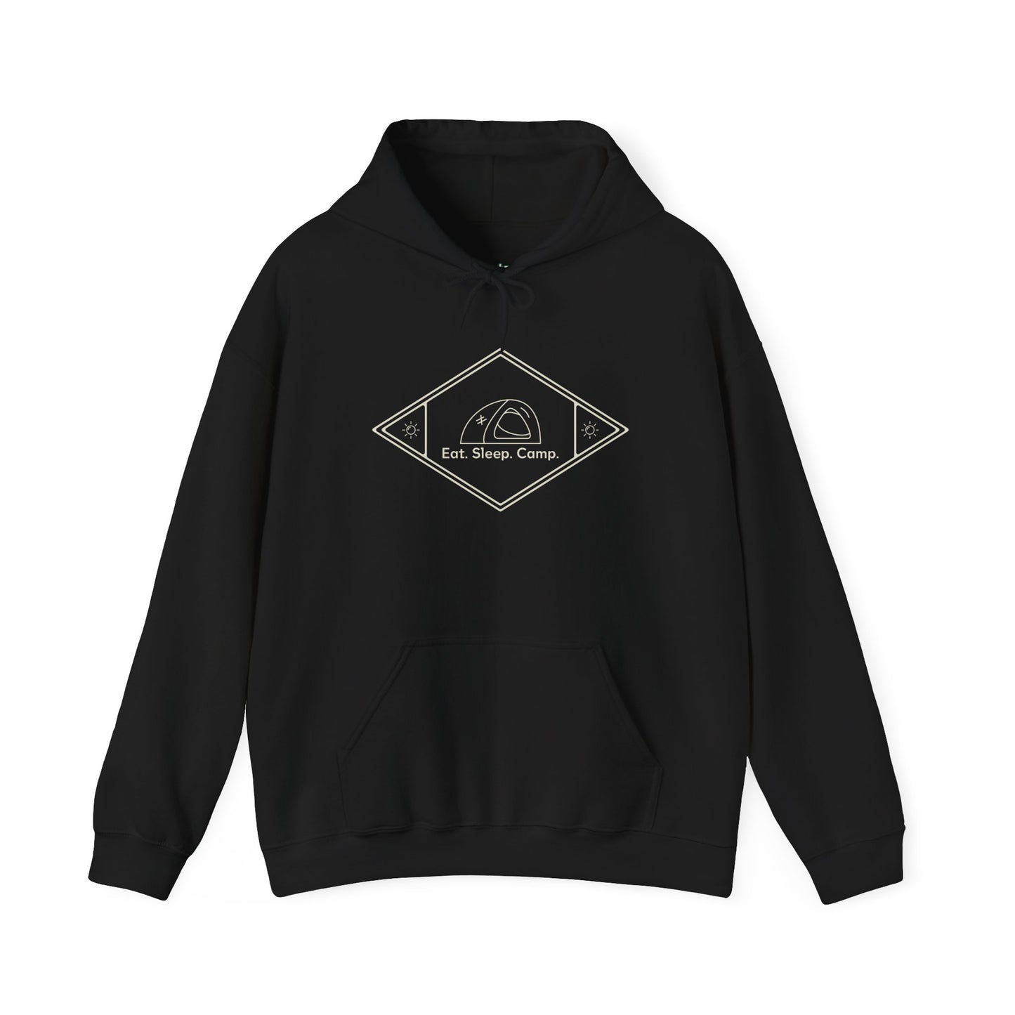 Eat. Sleep. Camp - Cozy Unisex Camping Hoodie, Outdoor Adventure Apparel, Gift for Campers and Nature Lovers, Summer Camping Gear