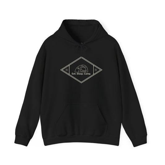 Eat. Sleep. Camp - Cozy Unisex Camping Hoodie, Outdoor Adventure Apparel, Gift for Campers and Nature Lovers, Summer Camping Gear