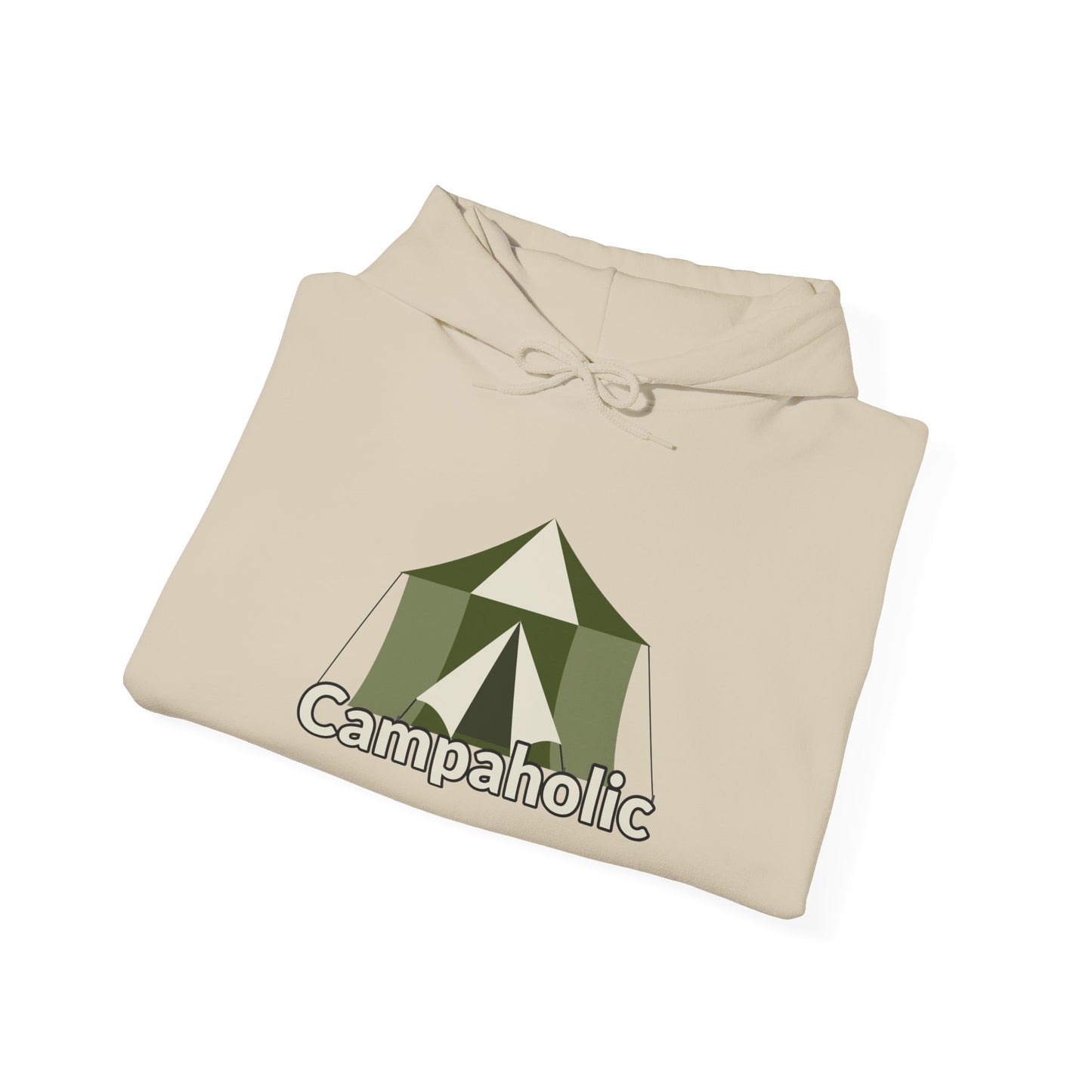 Campaholic Hoodie - Unisex Sweatshirt, Cozy Camping Sweatshirt for Campers and Outdoor Lovers, Adventure Apparel, Gift for Nature Enthusiasts