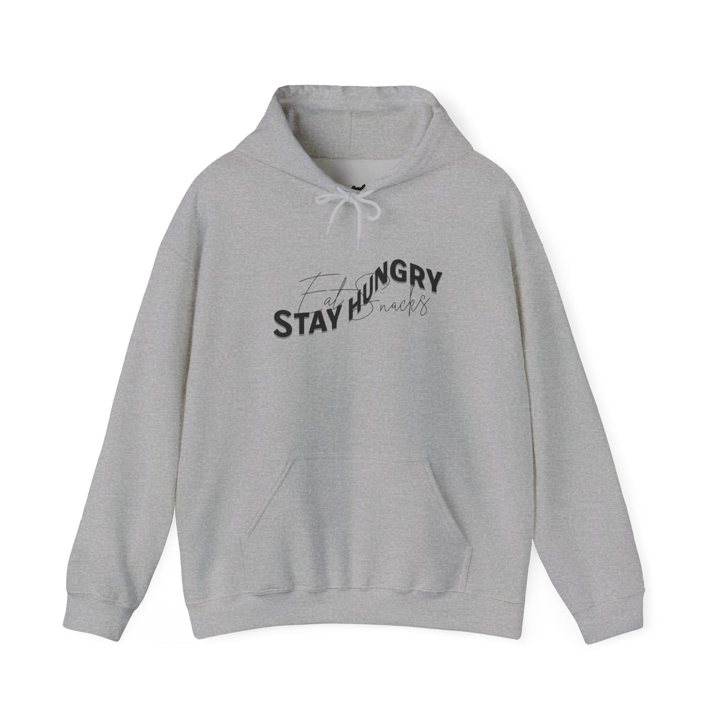 Stay Hungry Eat Snacks Hoodie – Motivational Unisex Sweatshirt, Cozy Casual Wear, Inspirational Gift for Adults, All-Season Outdoor and Everyday Apparel