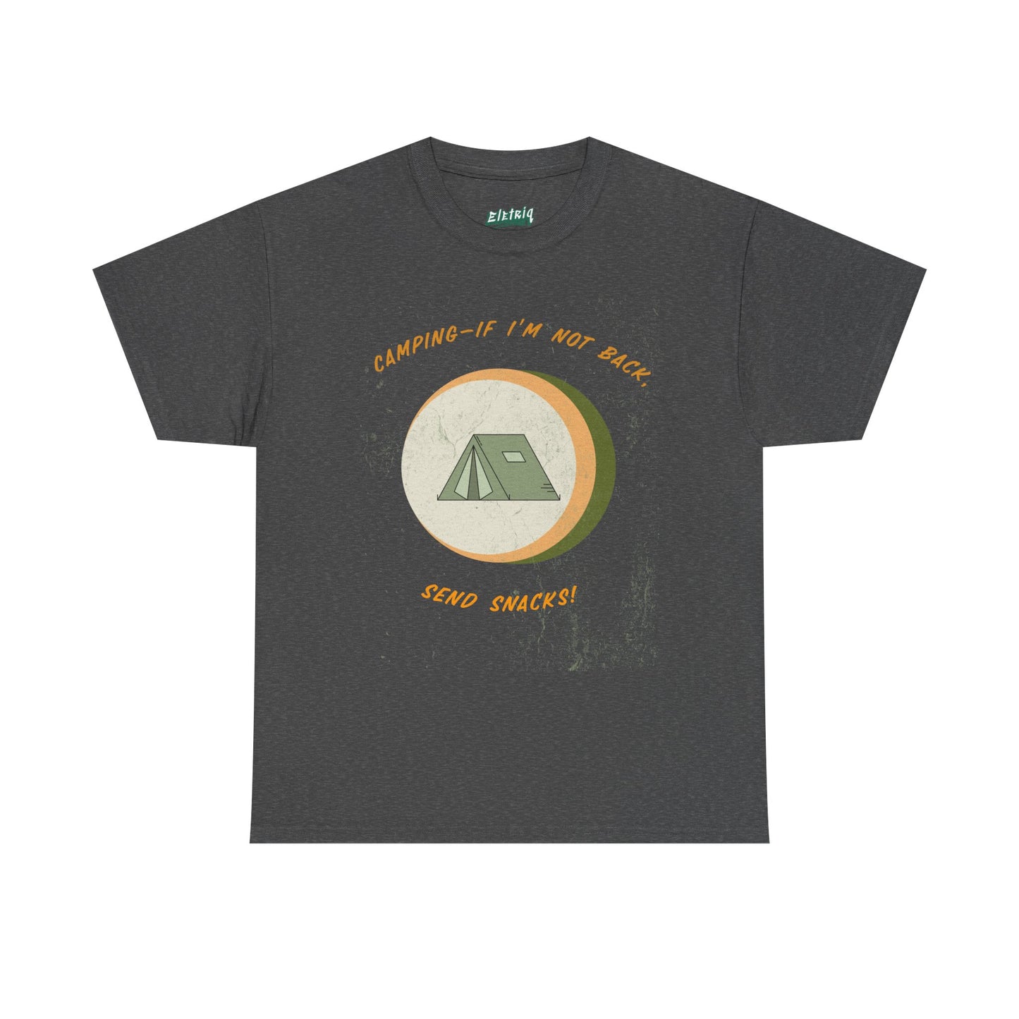 Camping, If I’m Not Back Send Snacks - Funny Camping T-Shirt for Campers & Nature Lovers, Unisex Heavy Cotton Tee, Outdoor Adventure Gift, Summer Hiking Shirt