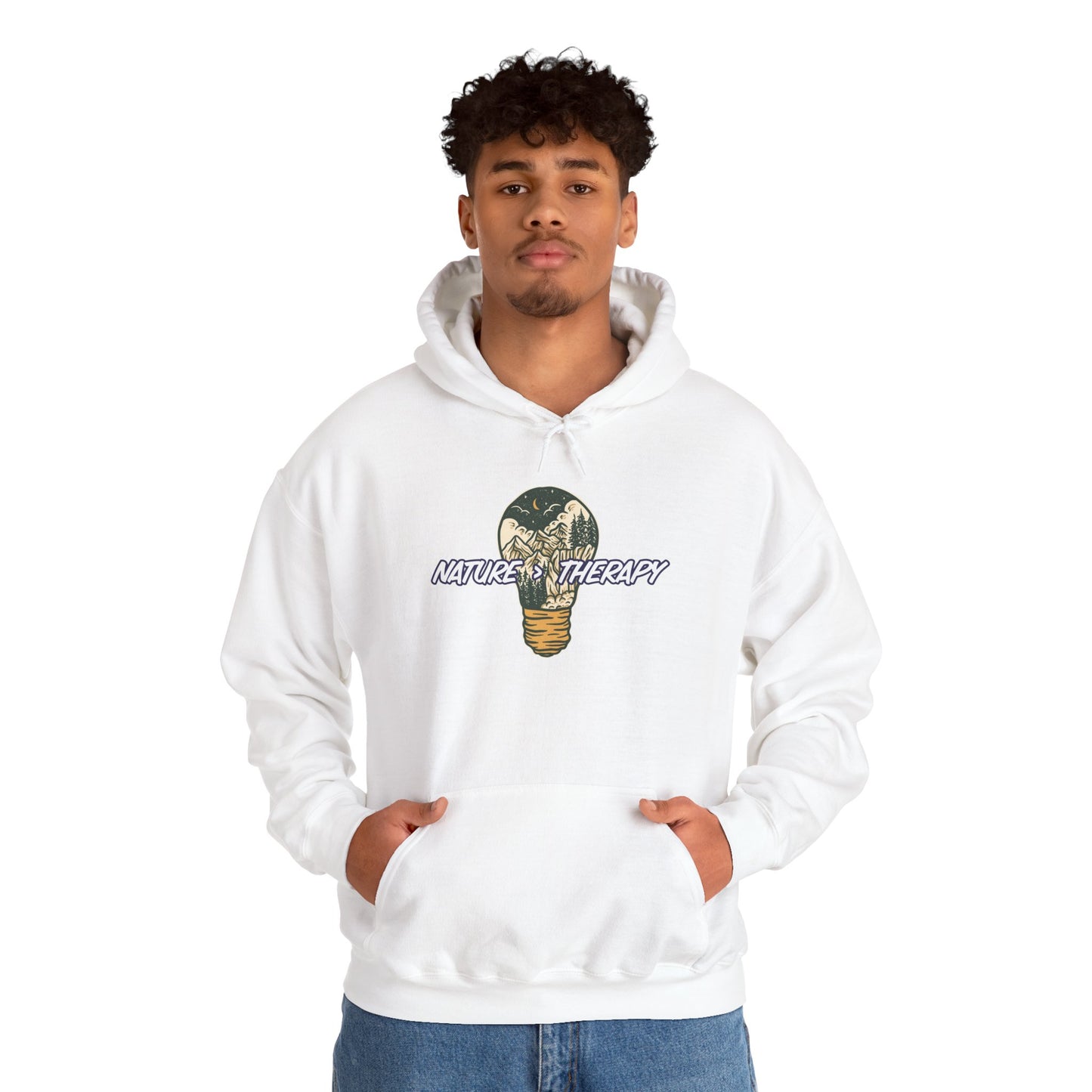 Nature Is Greater Than Therapy Hoodie – Cozy Unisex Sweatshirt for Nature Lovers, Outdoor Adventure Apparel, Perfect Gift for Campers, Hikers, and Nature Enthusiasts