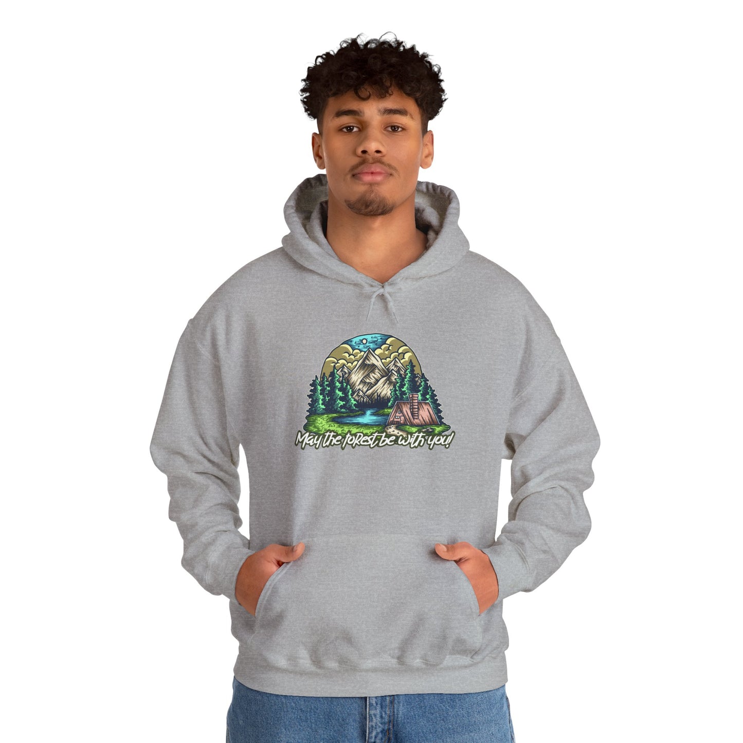 May the Forest Be With You Hoodie – Nature-Inspired Outdoor Sweatshirt for Camping, Hiking, and Travel, Cozy Unisex Adventure Gift for Nature Lovers