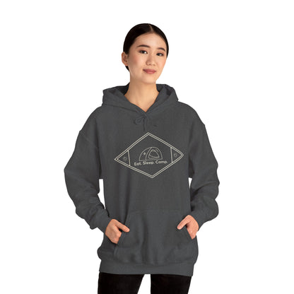 Eat. Sleep. Camp - Cozy Unisex Camping Hoodie, Outdoor Adventure Apparel, Gift for Campers and Nature Lovers, Summer Camping Gear