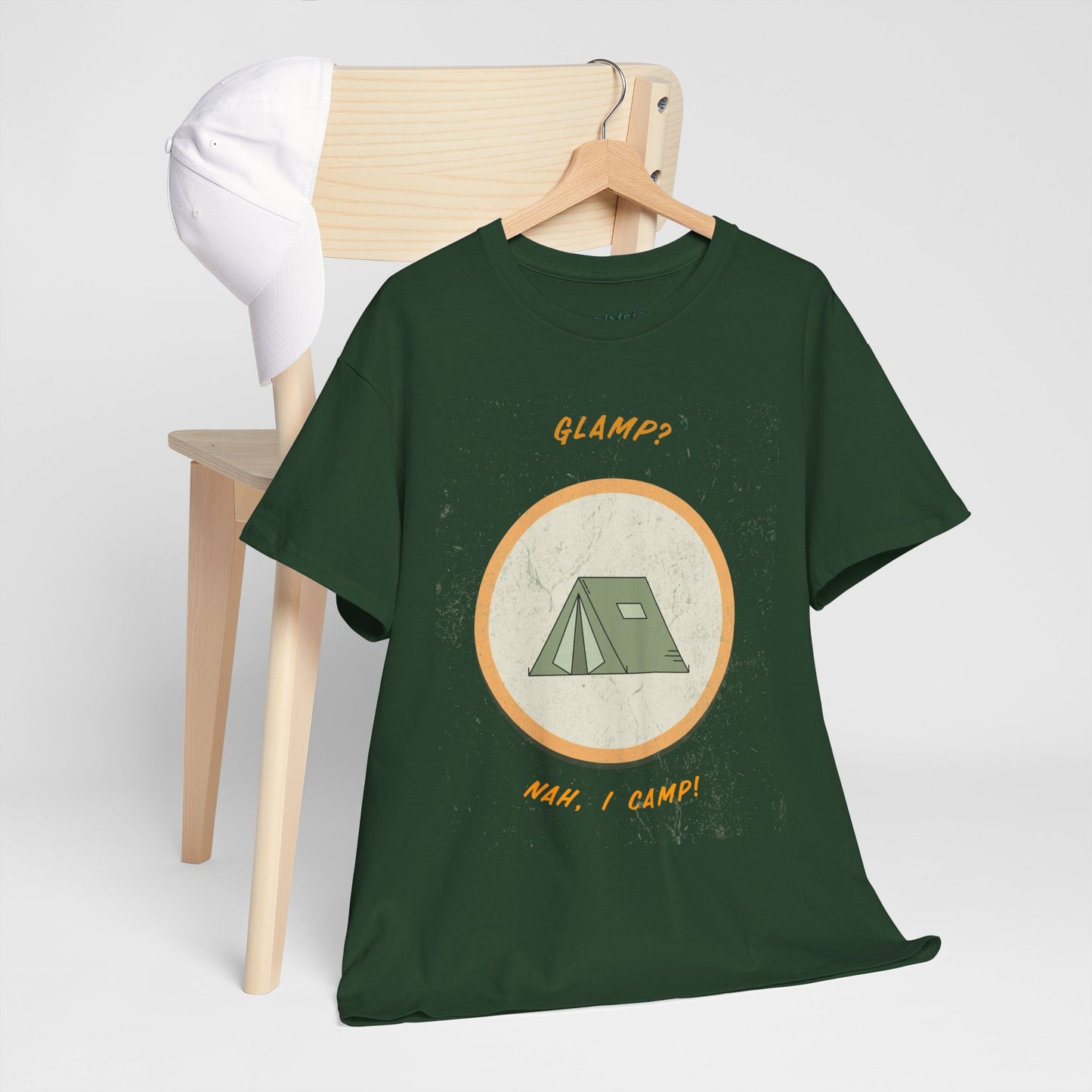 Glamp? Nah, I Camp – Funny Camping Tee for Nature Lovers