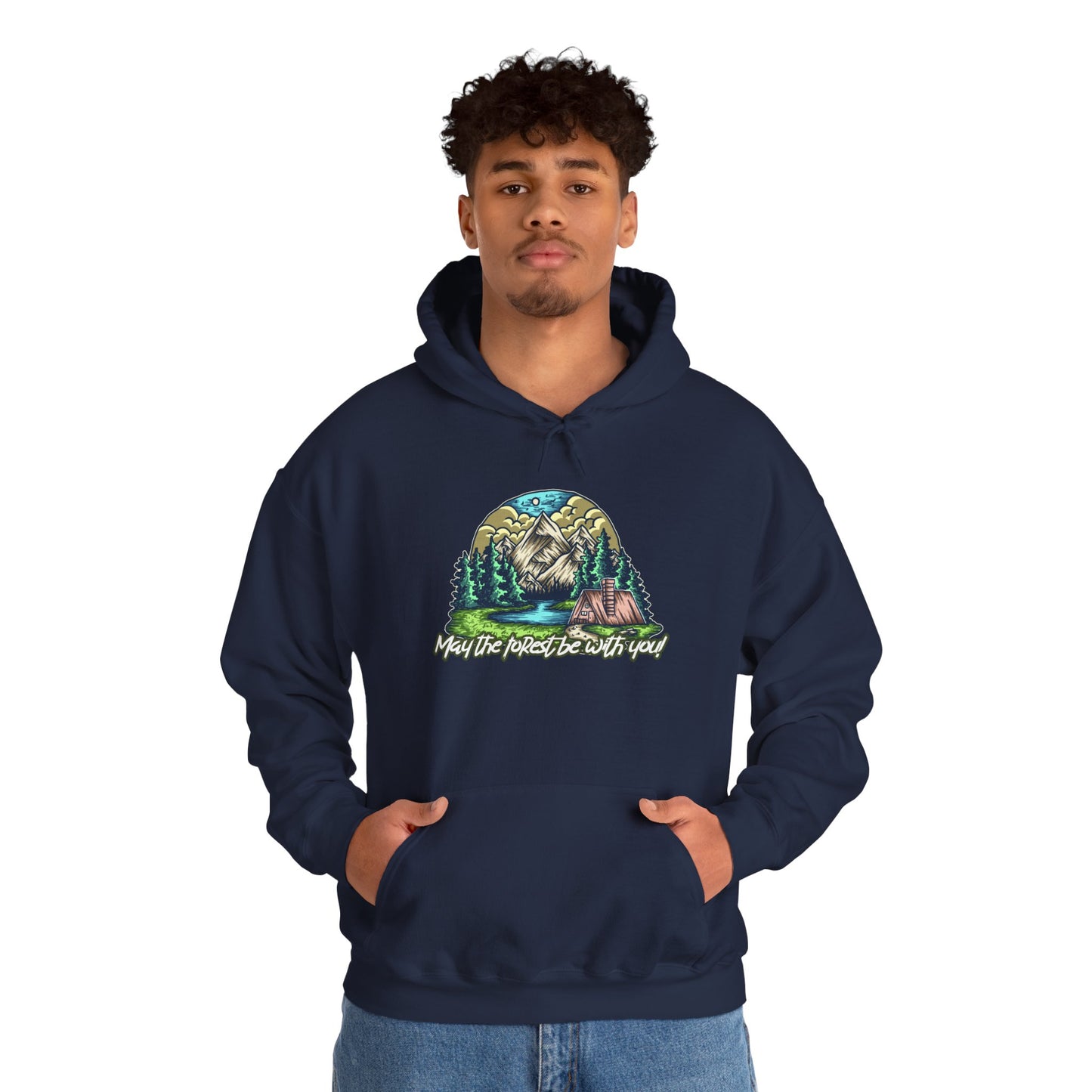 May the Forest Be With You Hoodie – Nature-Inspired Outdoor Sweatshirt for Camping, Hiking, and Travel, Cozy Unisex Adventure Gift for Nature Lovers