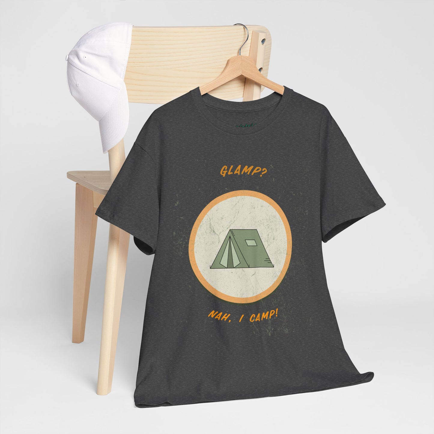 Glamp? Nah, I Camp – Funny Camping Tee for Nature Lovers