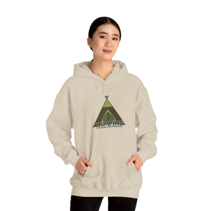 Camping Equals Social Distancing - Adventure Hoodie, Cozy Outdoor Sweatshirt, Perfect for Campers, Great Gift for Nature Lovers, Warmth for Bonfire Nights