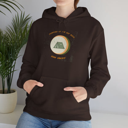 If I’m Not Back Send Snacks Hoodie - Unisex Camping Sweatshirt, Cozy Outdoor Apparel, Gift for Campers, Adventure & Travel Gear, Summer Nights Top