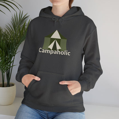 Campaholic Hoodie - Unisex Sweatshirt, Cozy Camping Sweatshirt for Campers and Outdoor Lovers, Adventure Apparel, Gift for Nature Enthusiasts