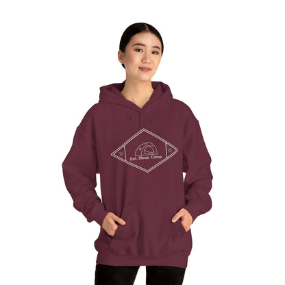 Eat. Sleep. Camp - Cozy Unisex Camping Hoodie, Outdoor Adventure Apparel, Gift for Campers and Nature Lovers, Summer Camping Gear