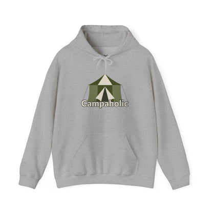 Campaholic Hoodie - Unisex Sweatshirt, Cozy Camping Sweatshirt for Campers and Outdoor Lovers, Adventure Apparel, Gift for Nature Enthusiasts