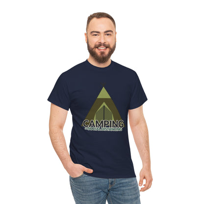 Camping Equals Social Distancing T-Shirt – Funny Unisex Outdoor Tee for Campers & Nature Lovers, Adventure Apparel, Hiking Gift, Camping Humor Shirt