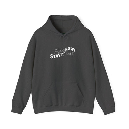 Stay Hungry Eat Snacks Hoodie – Motivational Unisex Sweatshirt, Cozy Casual Wear, Inspirational Gift for Adults, All-Season Outdoor and Everyday Apparel