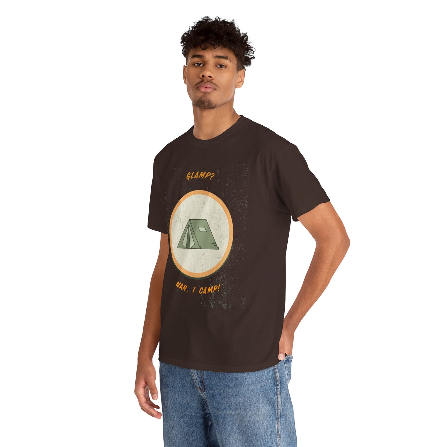 Glamp? Nah, I Camp – Funny Camping Tee for Nature Lovers