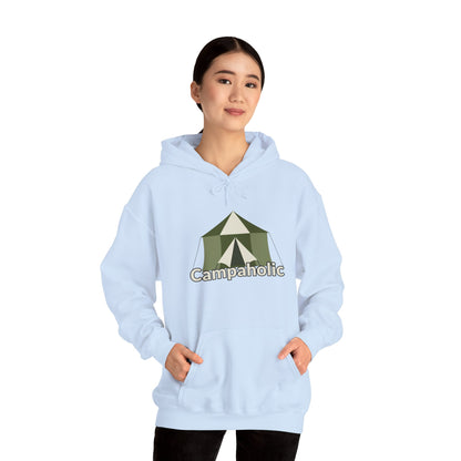 Campaholic Hoodie - Unisex Sweatshirt, Cozy Camping Sweatshirt for Campers and Outdoor Lovers, Adventure Apparel, Gift for Nature Enthusiasts
