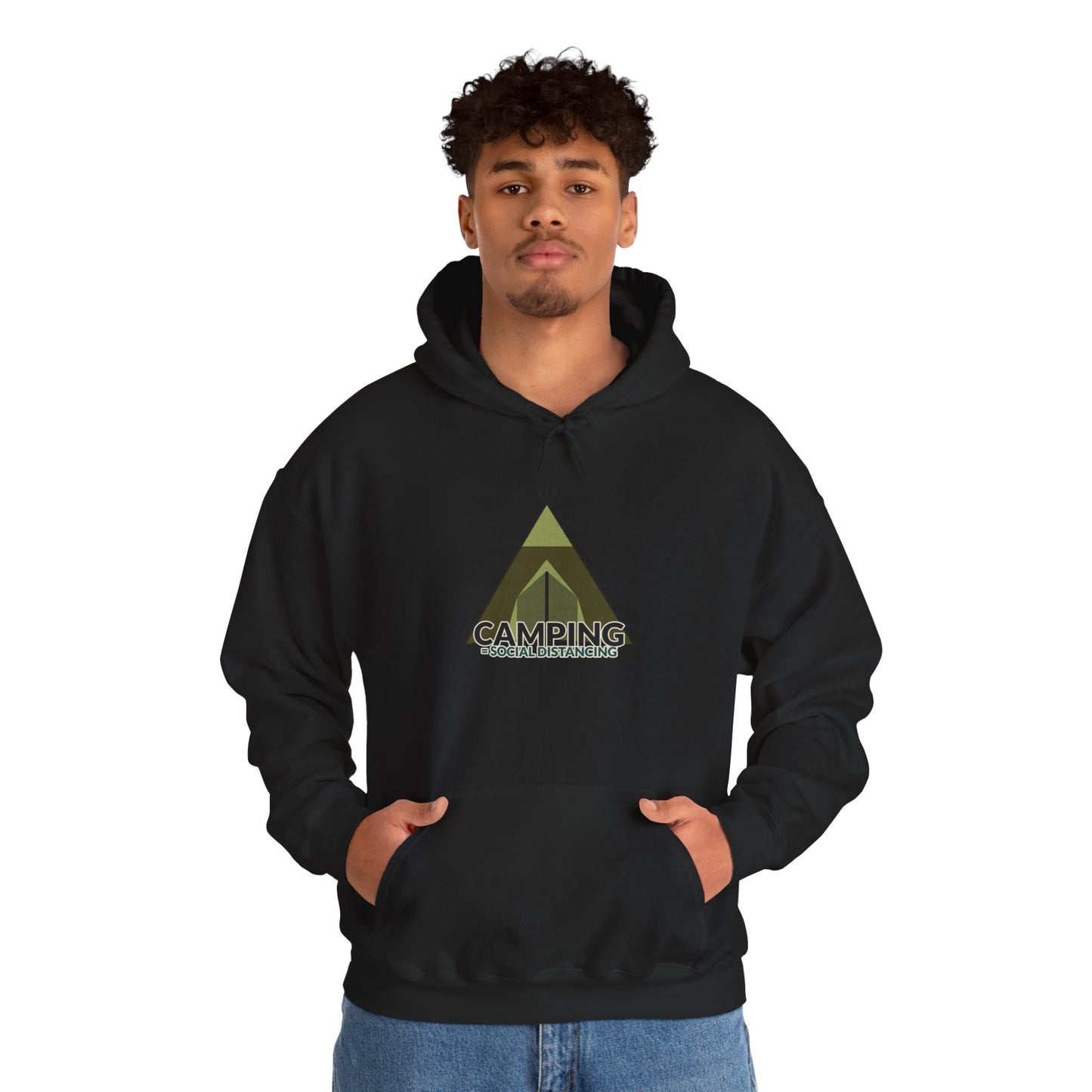 Camping Equals Social Distancing - Adventure Hoodie, Cozy Outdoor Sweatshirt, Perfect for Campers, Great Gift for Nature Lovers, Warmth for Bonfire Nights