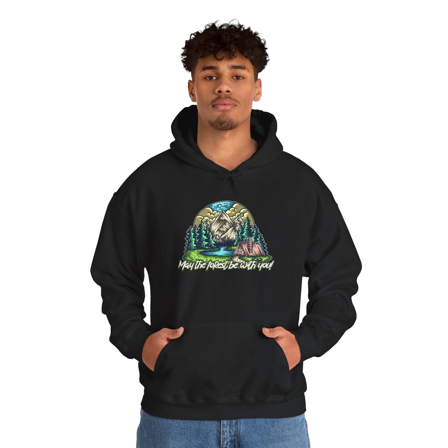 May the Forest Be With You Hoodie – Nature-Inspired Outdoor Sweatshirt for Camping, Hiking, and Travel, Cozy Unisex Adventure Gift for Nature Lovers