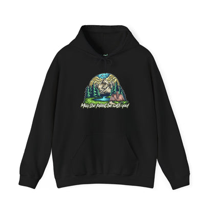 May the Forest Be With You Hoodie – Nature-Inspired Outdoor Sweatshirt for Camping, Hiking, and Travel, Cozy Unisex Adventure Gift for Nature Lovers